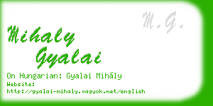mihaly gyalai business card